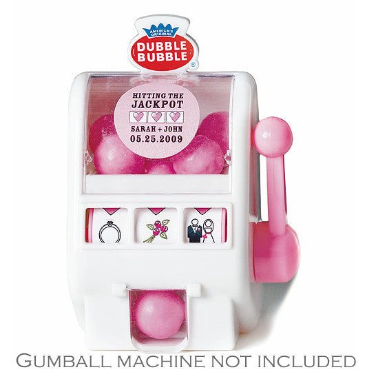 Las Vegas Gumball Machine Stickers (Pack of 36)