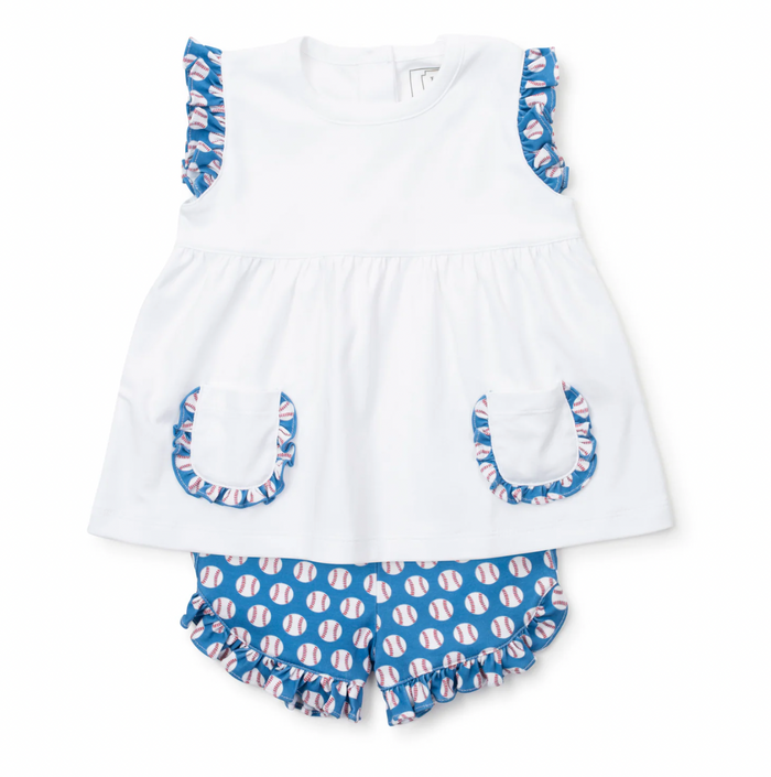 Lila and Hayes - Gentry Short Set - Baseball Grandslam
