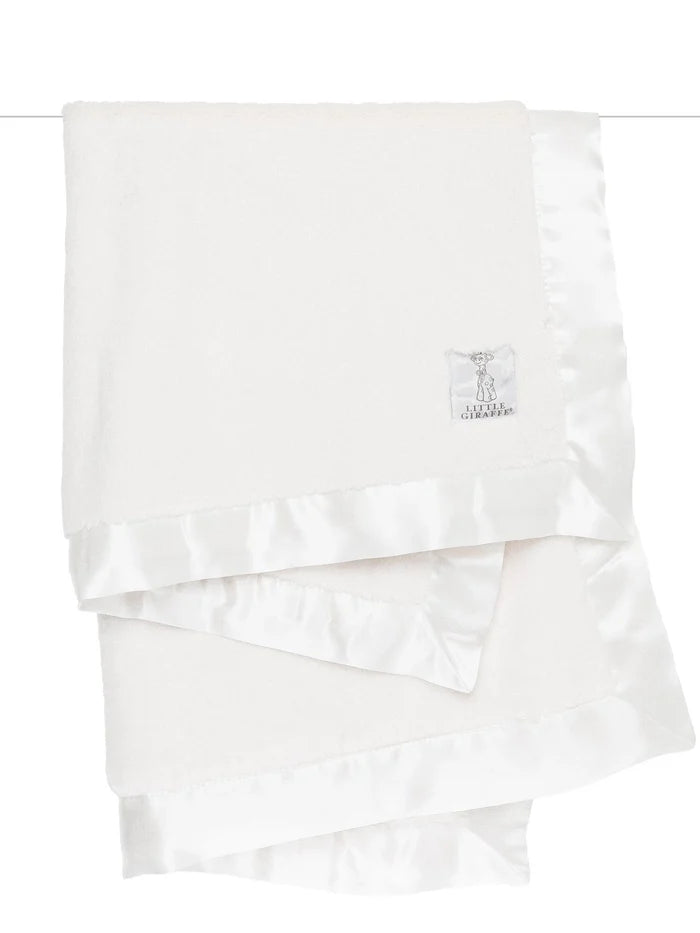Little Giraffe - Luxe Baby Blanket - White