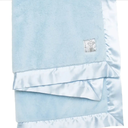 Little Giraffe - Posh Mink Baby Blanket - Blue