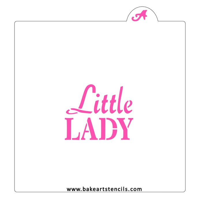 Little Lady Cookie Stencil bakeartstencil