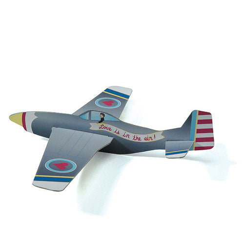 Wedding Favor: "Love is in the Air" Airplane Glider