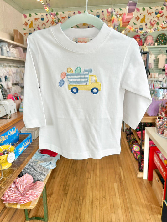 Luigi - Long Sleeve Tee - Dump Truck with Easter Eggs