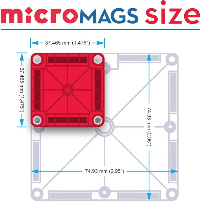 Magna-Tiles Micromags 26pc Travel Set