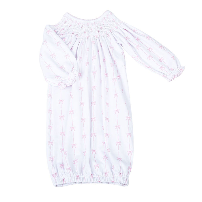 Magnolia Baby - Bishop Smocked Gown - Amelia's Classics Pink
