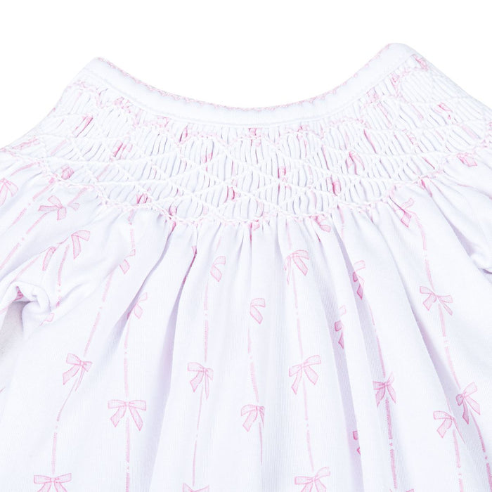 Magnolia Baby - Bishop Smocked Gown - Amelia's Classics Pink