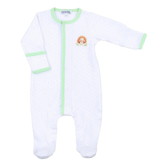 Magnolia Baby - Embroidered Footie - Giving Thanks