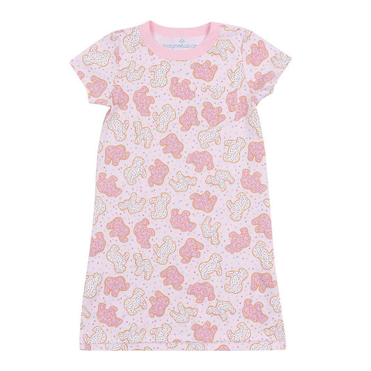 Magnolia Baby - Nightgown - Pink Animal Crackers