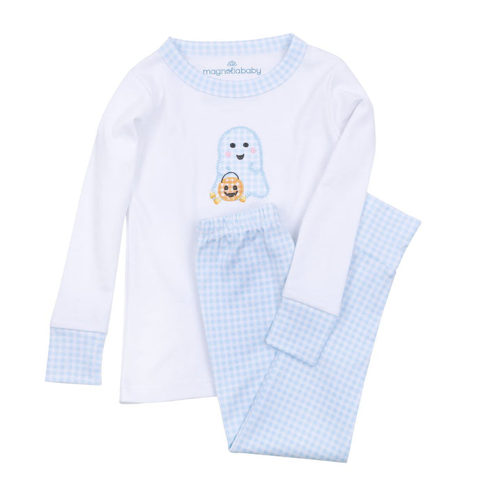 Magnolia Baby - Pajama Set - Boo Crew Blue