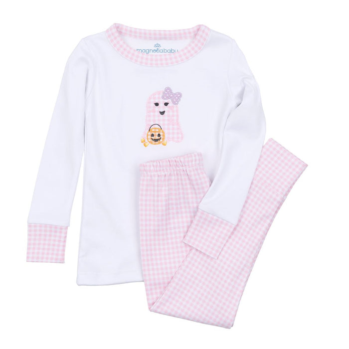 Magnolia Baby - Pajama Set - Boo Crew Pink