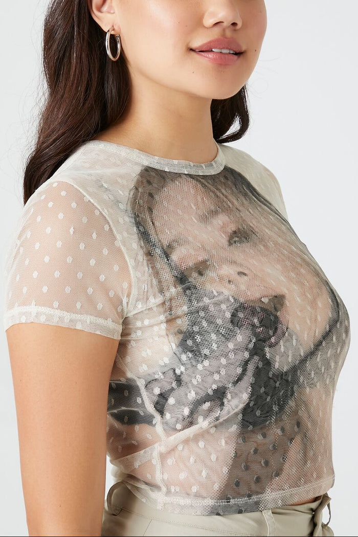 Mesh Graphic Baby Tee