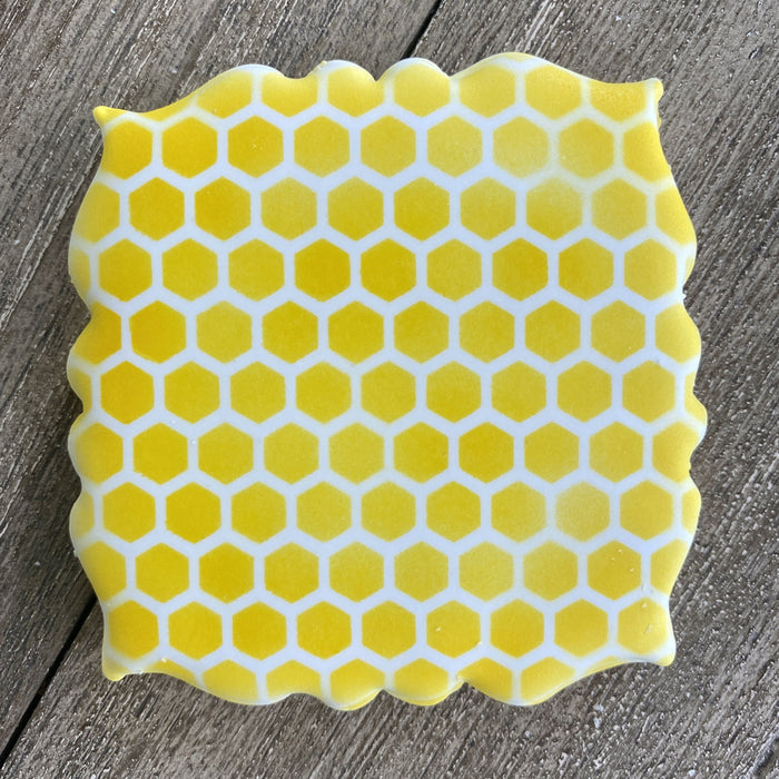Mini Honeycomb Pattern Cookie Stencil bakeartstencils