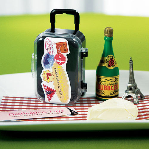 Mini Travel Trolley Wedding / Party Favor - other items and stickers sold separately