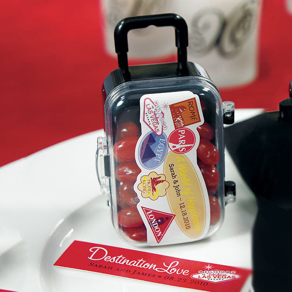 Mini Travel Trolley Wedding / Party Favor - other items and stickers sold separately