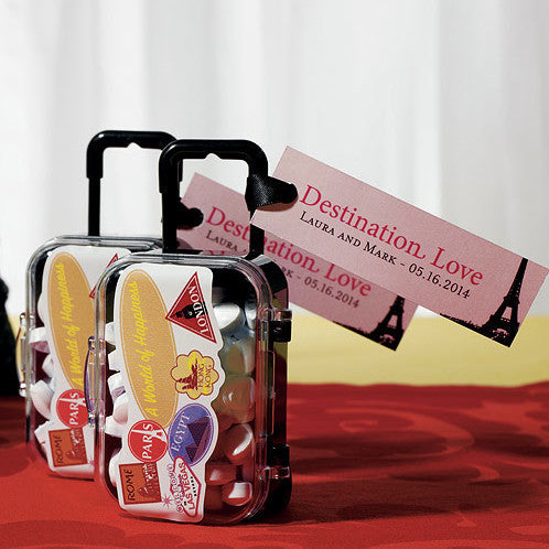 Mini Travel Trolley Wedding / Party Favor - other items and stickers sold separately