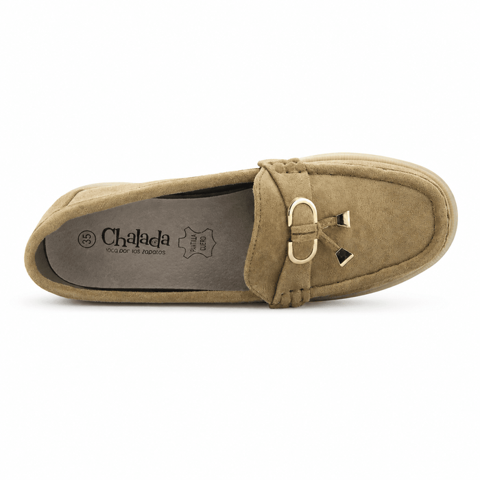 Mocasin Beige Mujer Casual Chalada Vela Chalada