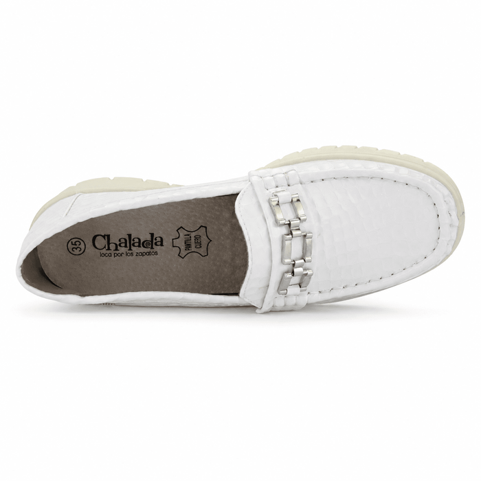 Mocasin Blanco Mujer Casual Chalada Rioja Chalada
