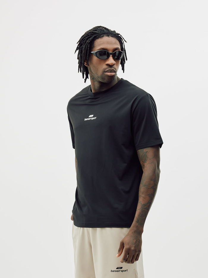 Monogram Sports Tee, Men - Black