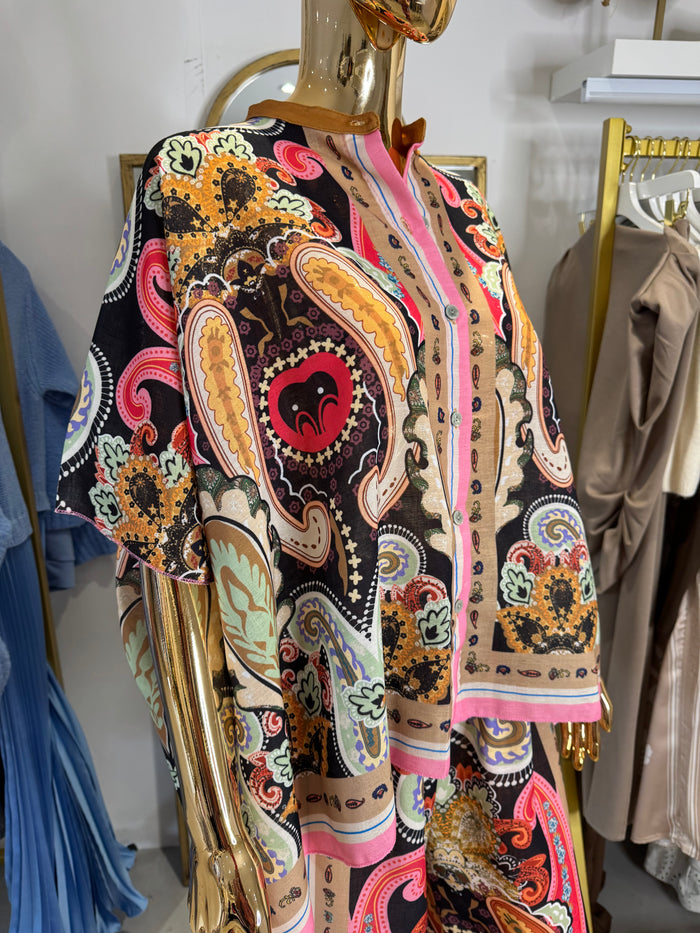 Multi-Coloured Printed Shirt & Trouser Co-Ord (2 colours)