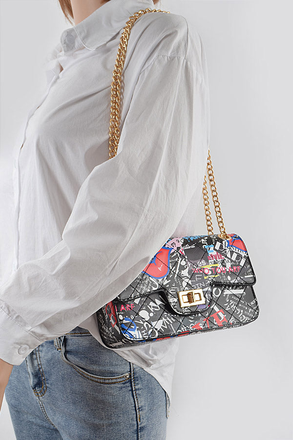 Multi Letter Quilted