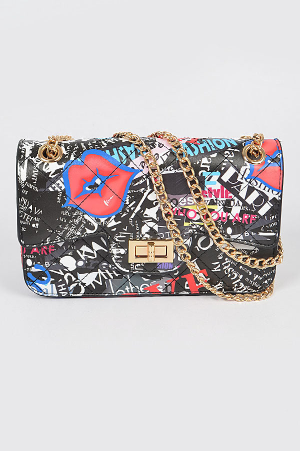 Multi Letter Quilted