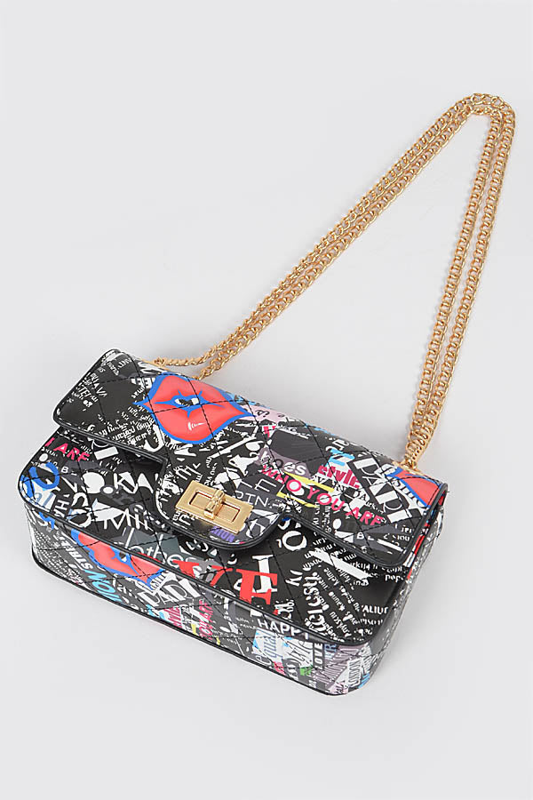 Multi Letter Quilted