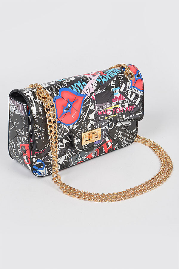 Multi Letter Quilted
