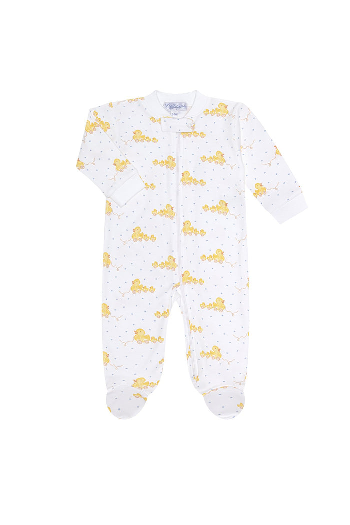 Nella Pima - Zip Footie - Blue Ducks