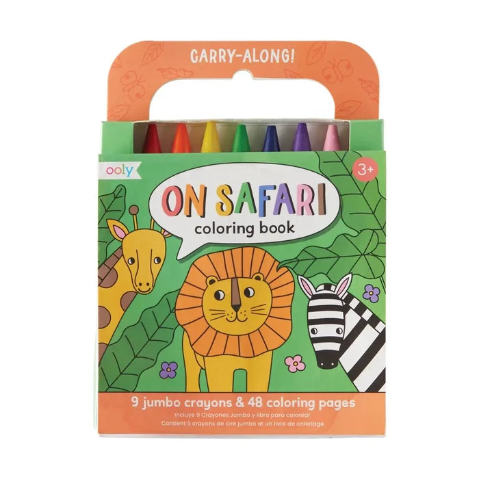 Ooly - Carry Along Coloring Book Kit - Safari