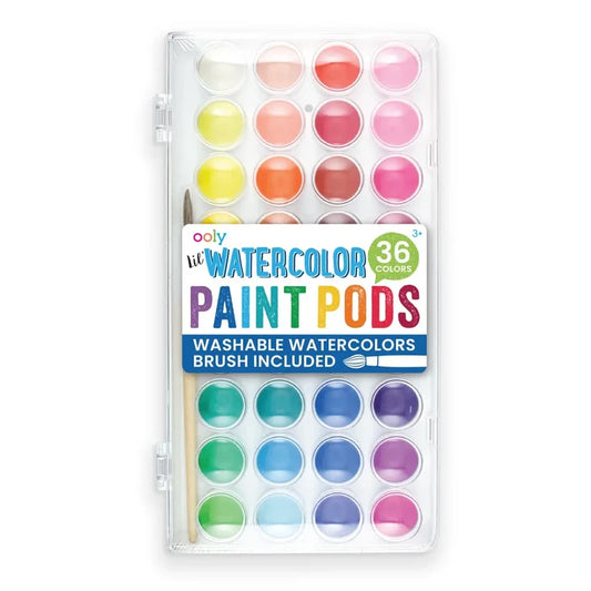 Ooly - Lil' Paint Pods Watercolor Paint Pods - Set of 36