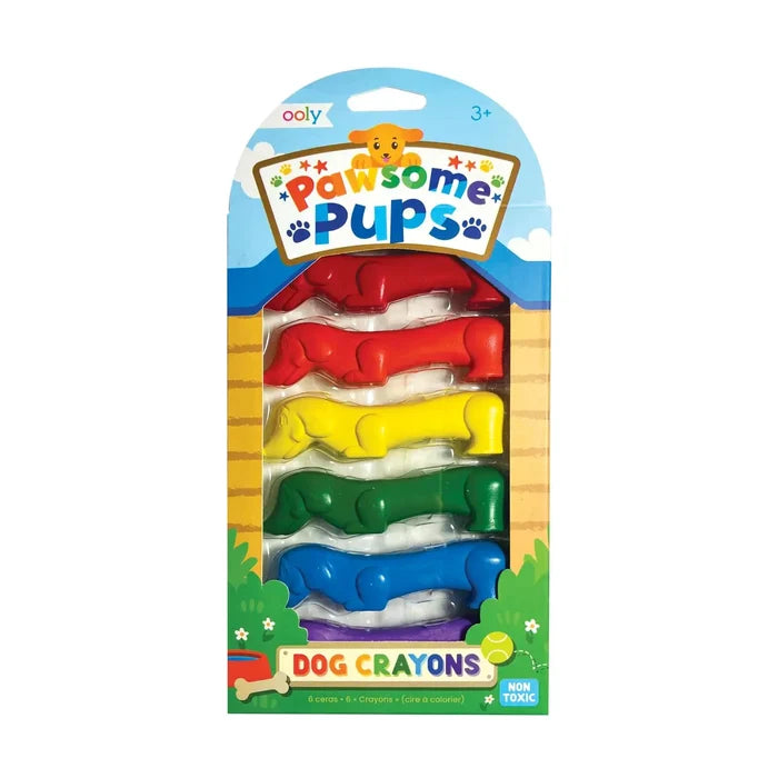 Ooly - Pawsome Pups Crayons - Set of 6