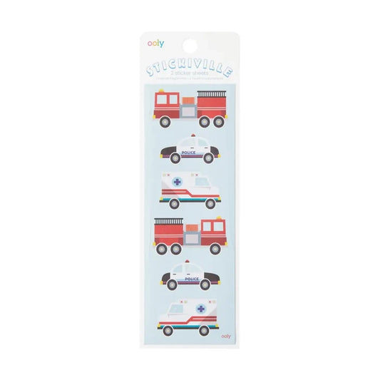 Ooly - Sticker Sheet - Helping Vehicles