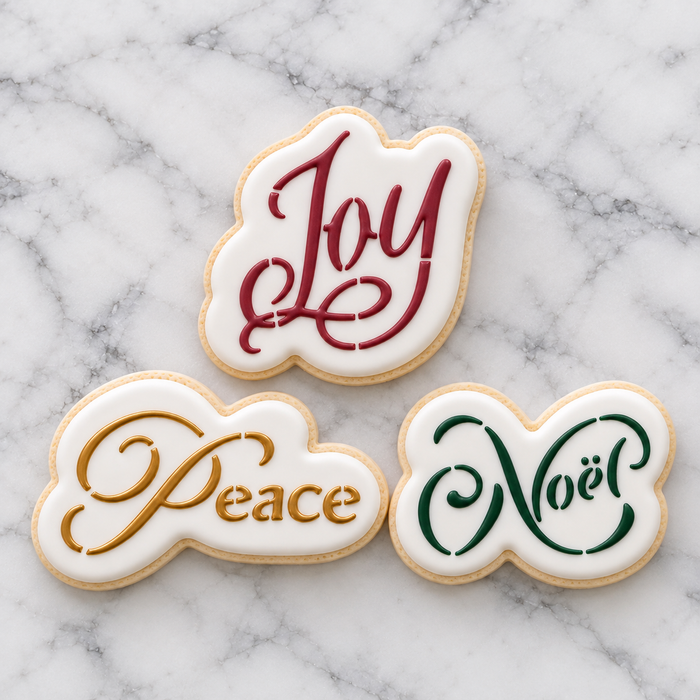 Peace Joy Noel Theme Bundle bakeartstencil