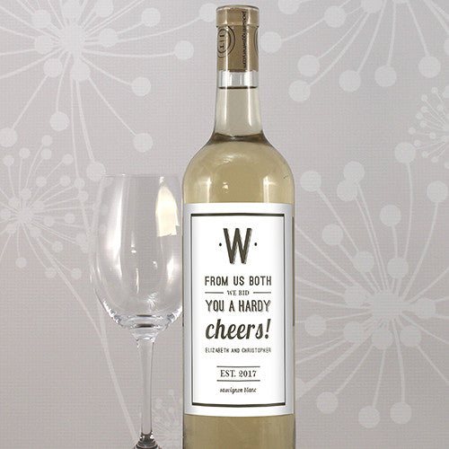 Cafe Style Personalized Wine Label