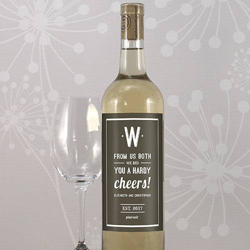Cafe Style Personalized Wine Label