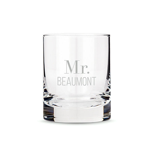 Personalized Classic Rocks Glass