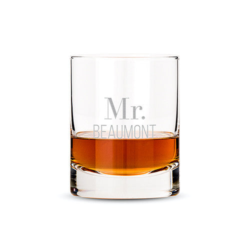 Personalized Classic Rocks Glass