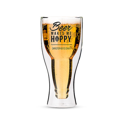 Beer Make Me Hoppy Glassware