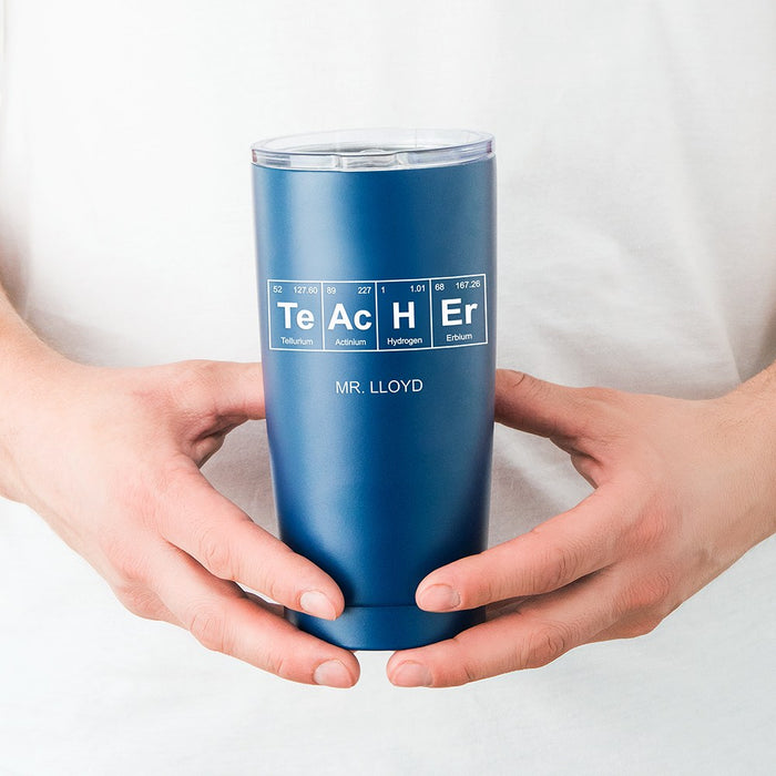 Personalized Periodic Table Teacher Print Travel Mug