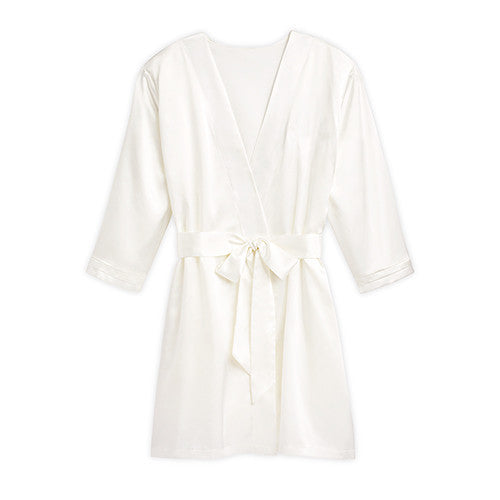 Personalized Silky Solid Color Kimono Bridesmaid Robe