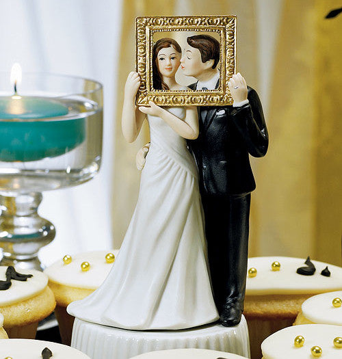 Picture Perfect Couple Wedding Cake Top