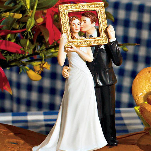 Picture Perfect Couple Wedding Cake Top