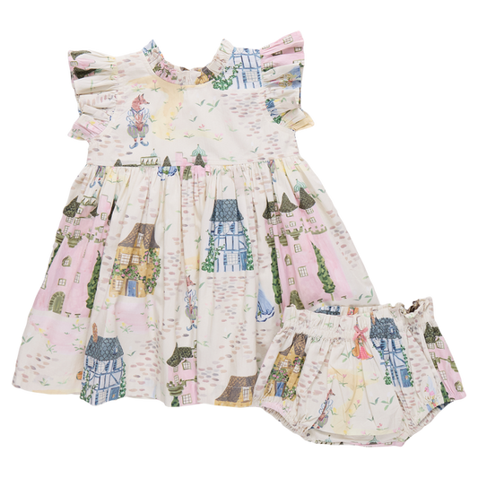 Pink Chicken - Jennifer Dress Set - Whimsical Castle