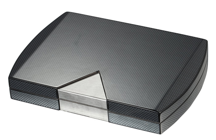 Prosperio Carbon Fiber Cigar Humidor - Holds up to 20 Cigars