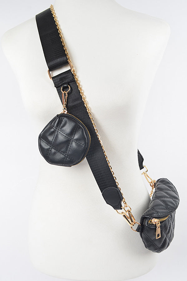 Quilted Chain Fanny Pack