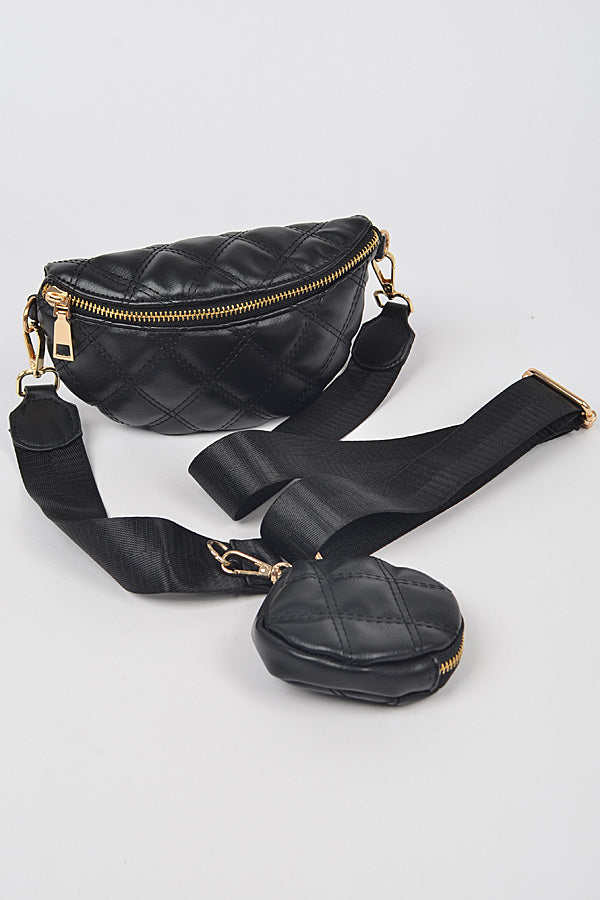 Quilted Chain Fanny Pack