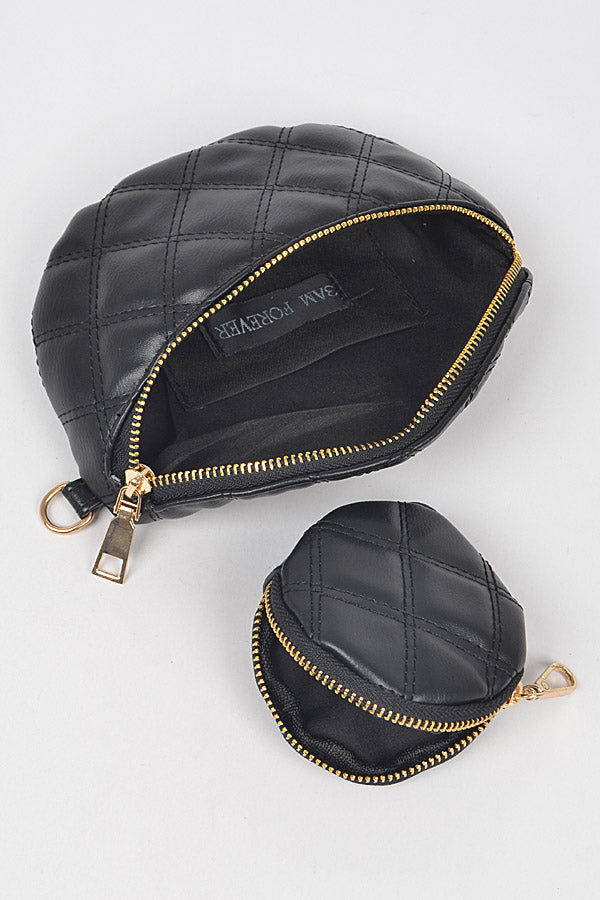 Quilted Chain Fanny Pack