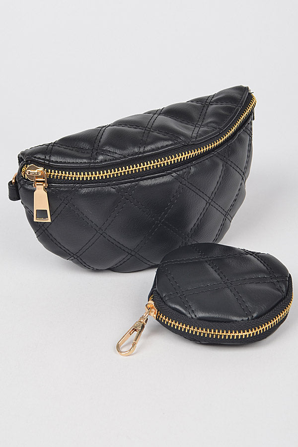 Quilted Chain Fanny Pack