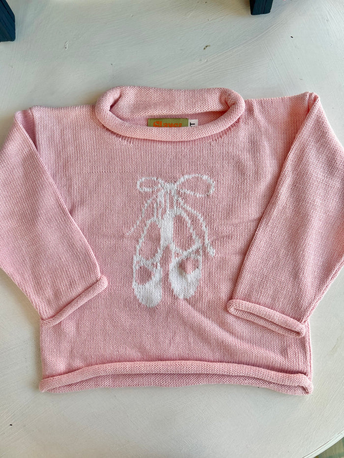 Roll Neck Sweater - Ballet Slippers