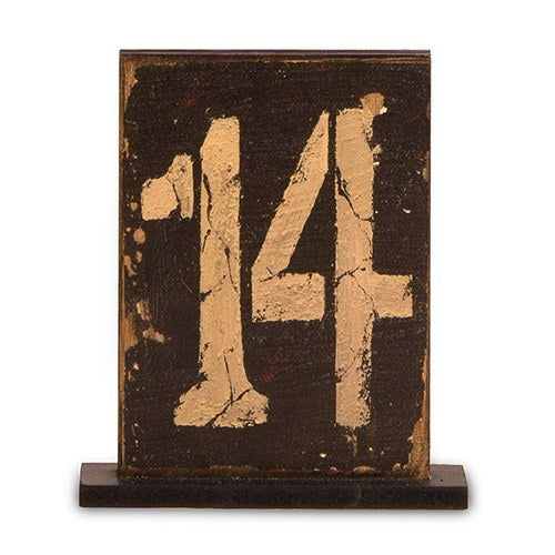 Rustic Self Standing Table Number Holder